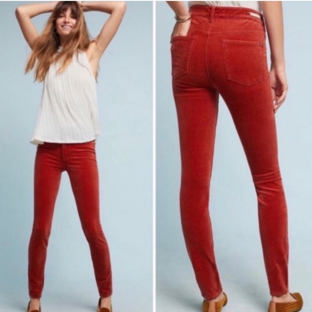 Anthro Pilcro High Rise Skinny Corduroy Jeans NWOT